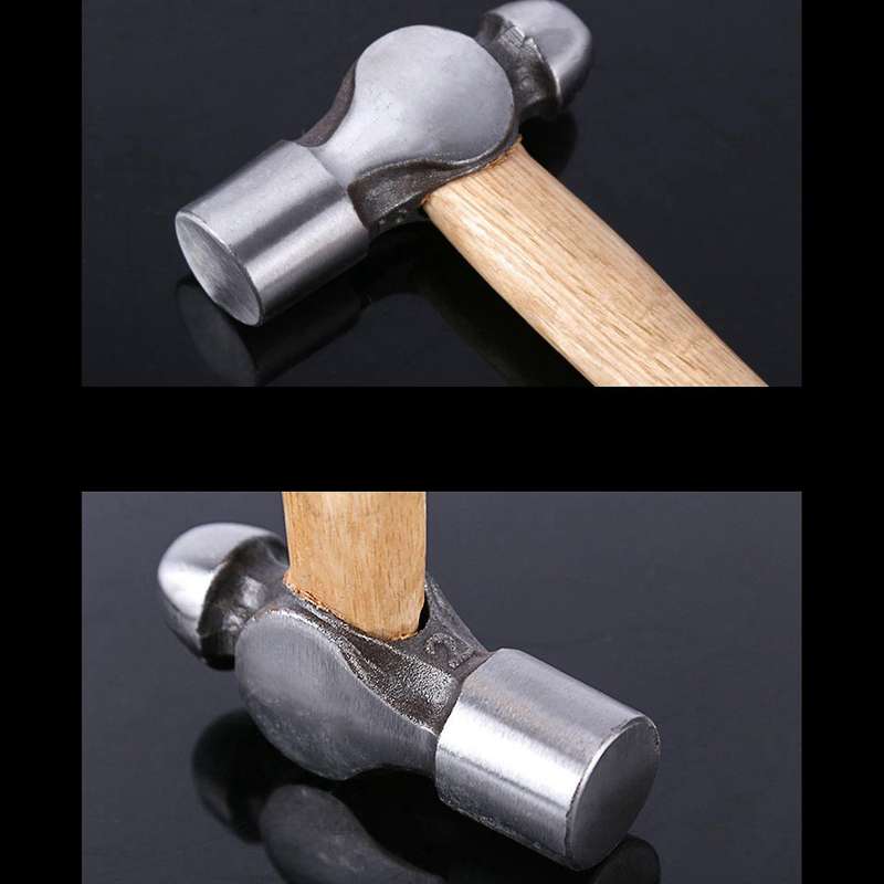 Hammer Mini Wooden Hammer Round Head Goldsmith Multi-Function Manual DIY Leather Hammer