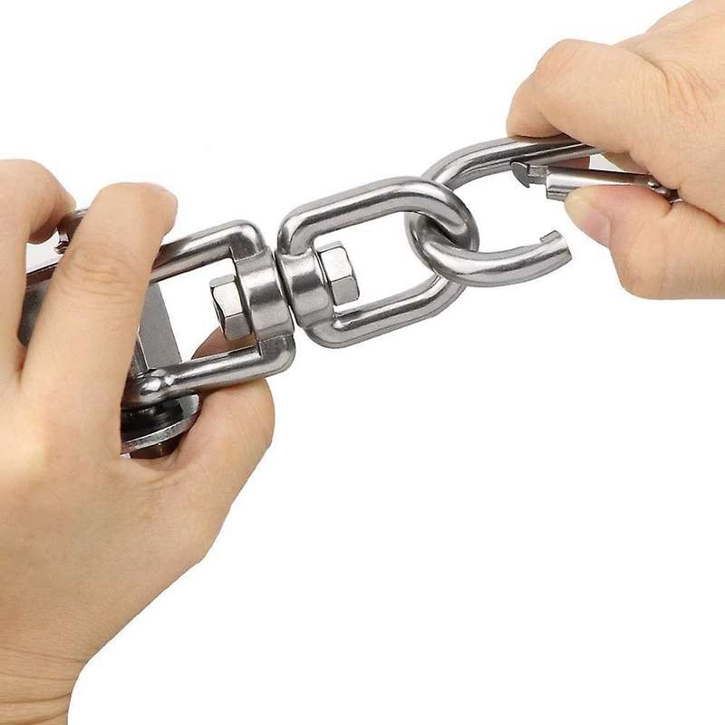 Hammock Chair Hanging Hardware Kit with Chain and Spring,Porch Swing Hanger,360 Swivel Ceiling Hook