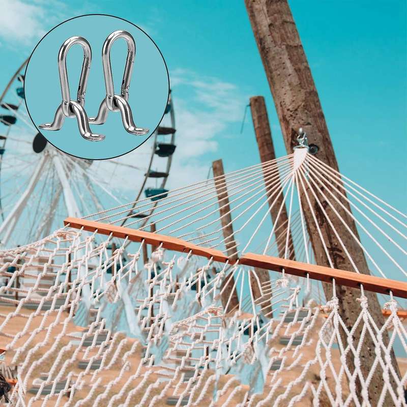Hammock Hanging Kit Heavy Duty Stainless Steel Hammock Accessories Load Capacity for Installation Of