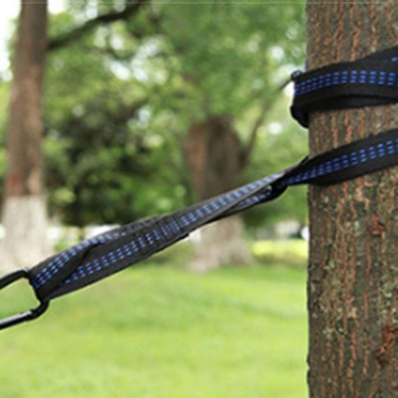 Hammock Outdoor Camping Swing 300X200cm Lengthened Widened Ultralight Outdoor Hammock Blue