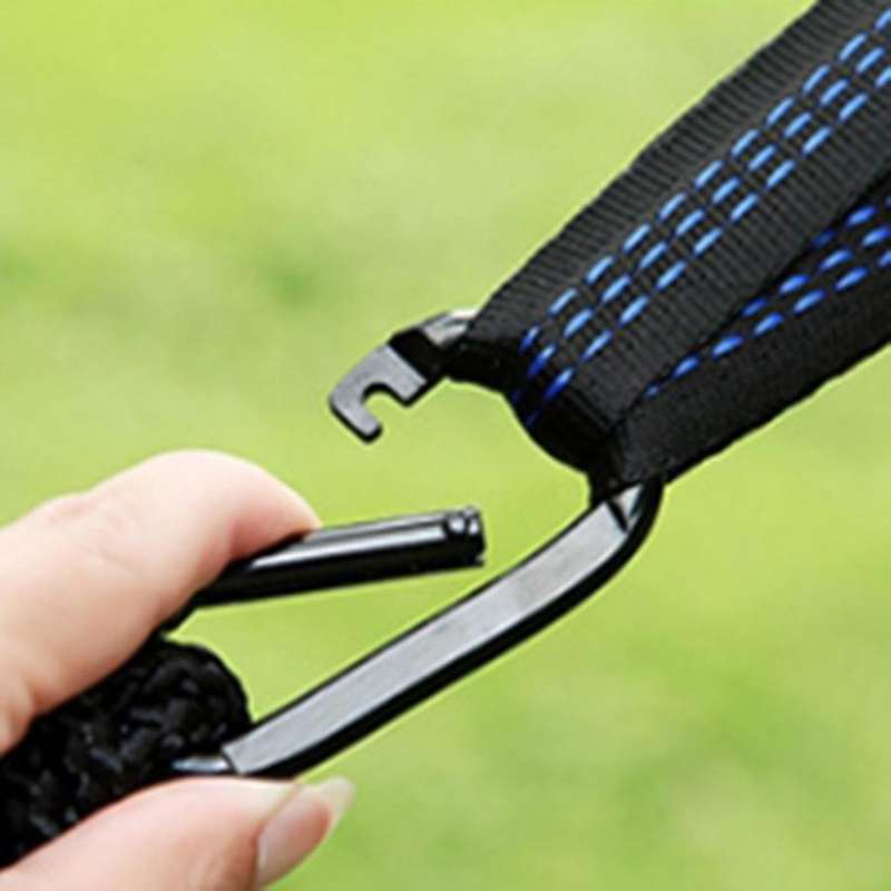 Hammock Outdoor Camping Swing 300X200cm Lengthened Widened Ultralight Outdoor Hammock Blue