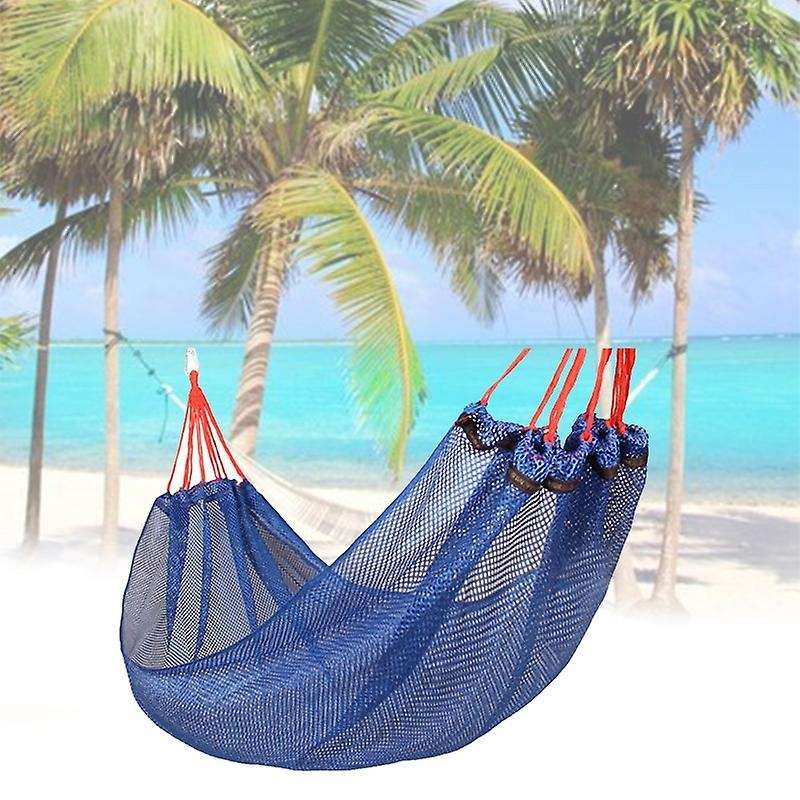 Hammock Outdoor Mesh Ice Silk Hammocks Swing Hanging Chair for Garden Beach Camping Hiking