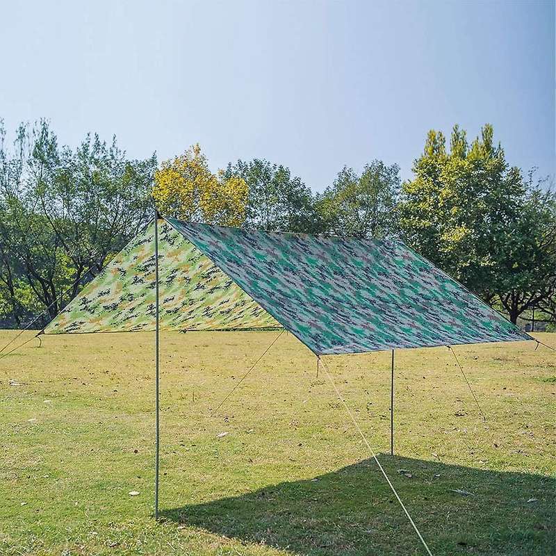 Hammock Rain Fly Tent Tarp 10 x 10 FT Waterproof Camping Tarp Shelter UV Protection Ripstop Nylon Pi