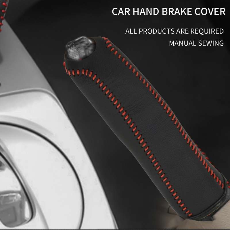 Hand Brake Cover Compatible Honda / Accord / Civic 8, Black + red line