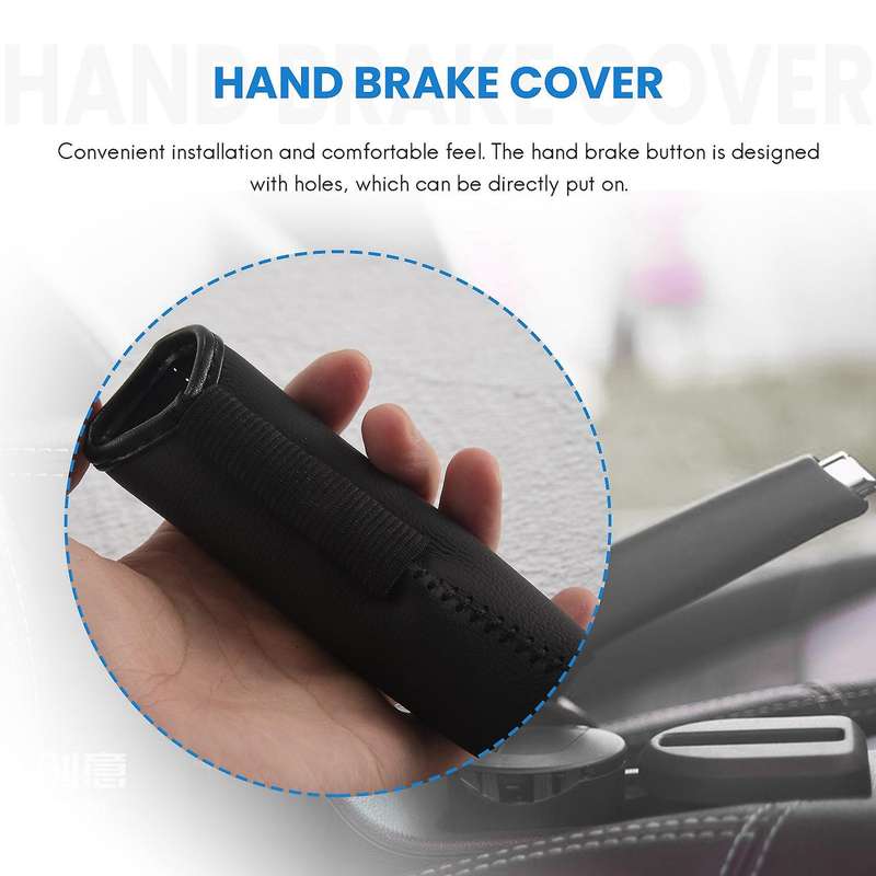 Hand Brake Cover Compatible Honda / Accord / Civic 8, Black + black line