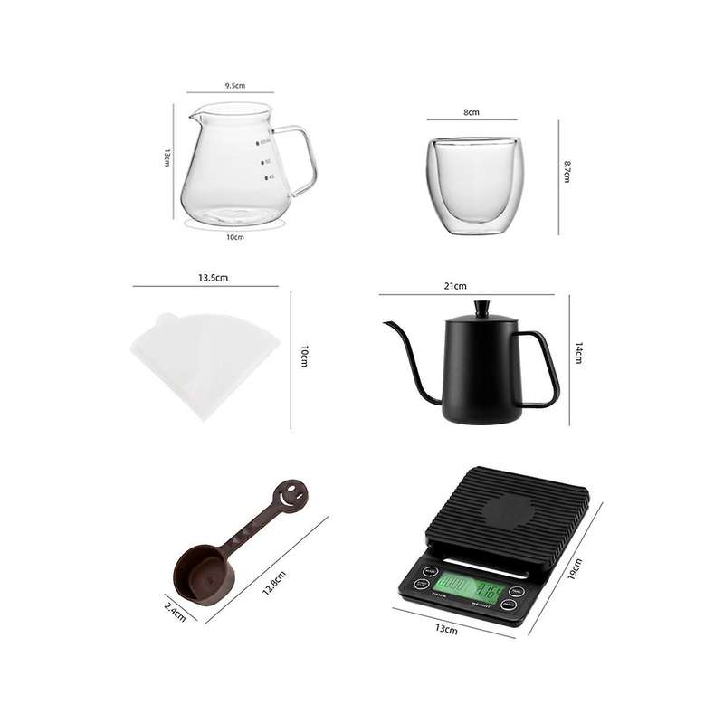Hand Brewed Coffee Set Manual Grinder Outdoor Coffee Equipment Camping Portable Coffee Barista Tool