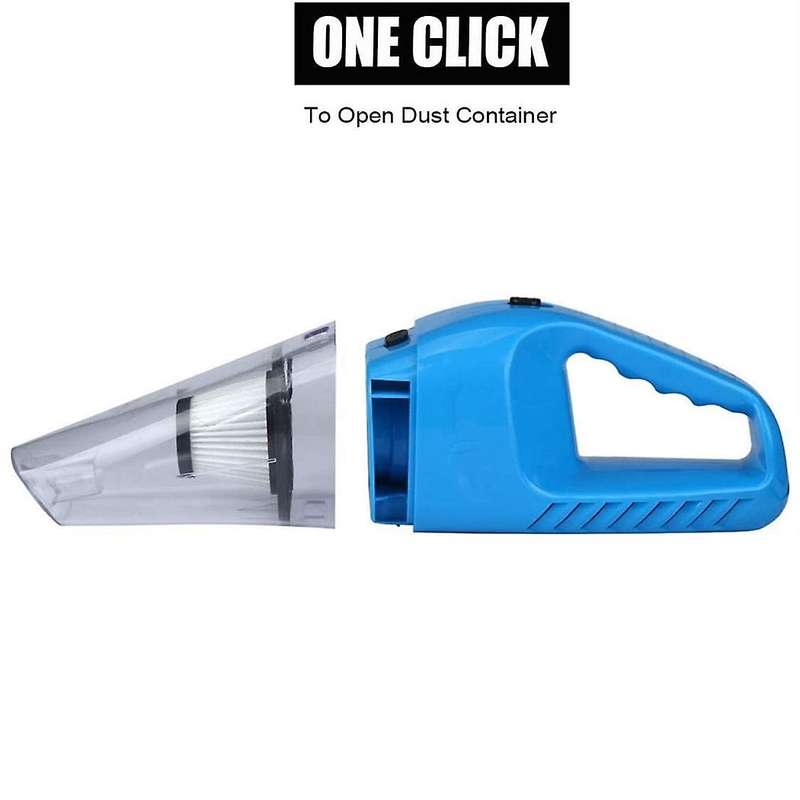 Hand Held 12V 120W Mini Car Vacuum Cleaner Suitable for Car Portable Vacuum Cleaner Blue