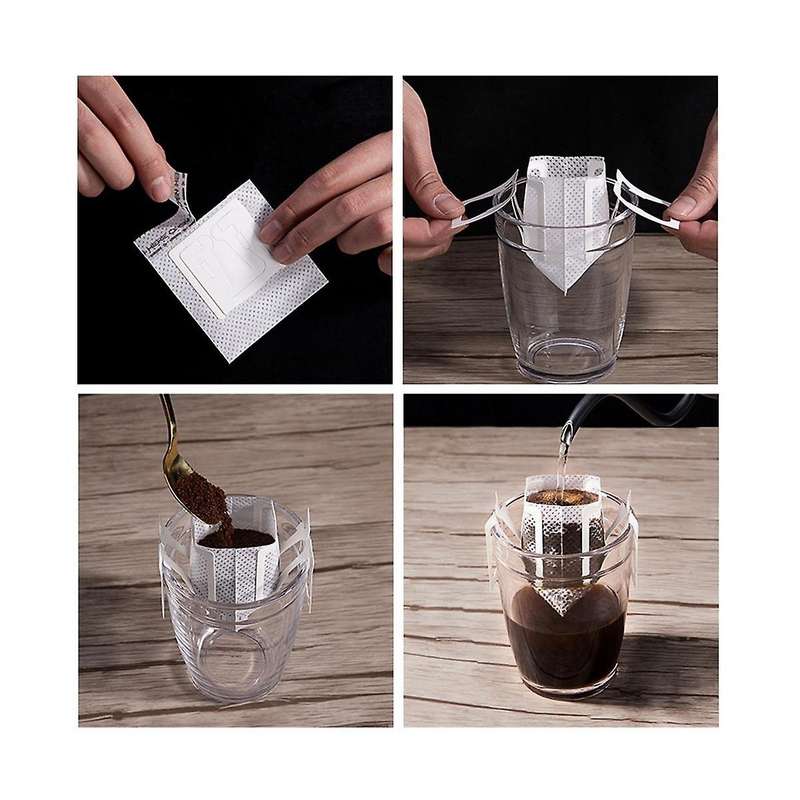 Hand Flush Non-woven Coffee Filter Bag with Hanging Ear, Coffee Filter Paper Hanging Ear Cold Extra