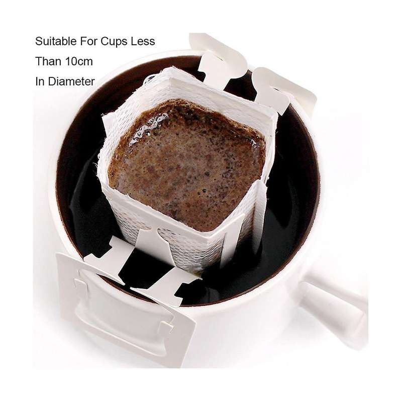 Hand Flush Non-woven Coffee Filter Bag with Hanging Ear, Coffee Filter Paper Hanging Ear Cold Extra