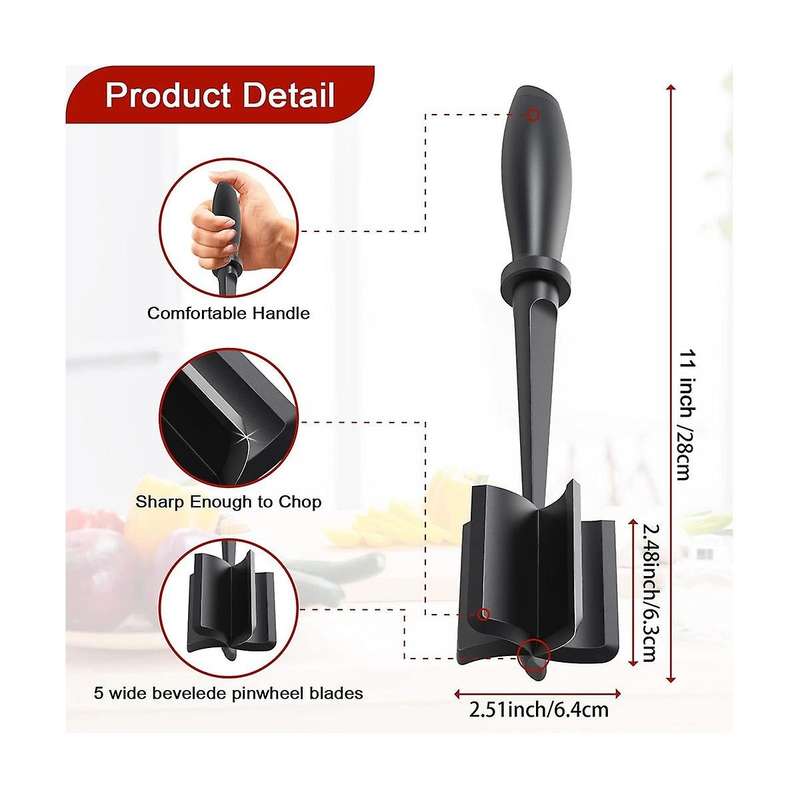 Hand- Meat Cutter Is Suitable for Hamburger Meat Grinder Nylon Hamburger Chopper Grinding Non-stick
