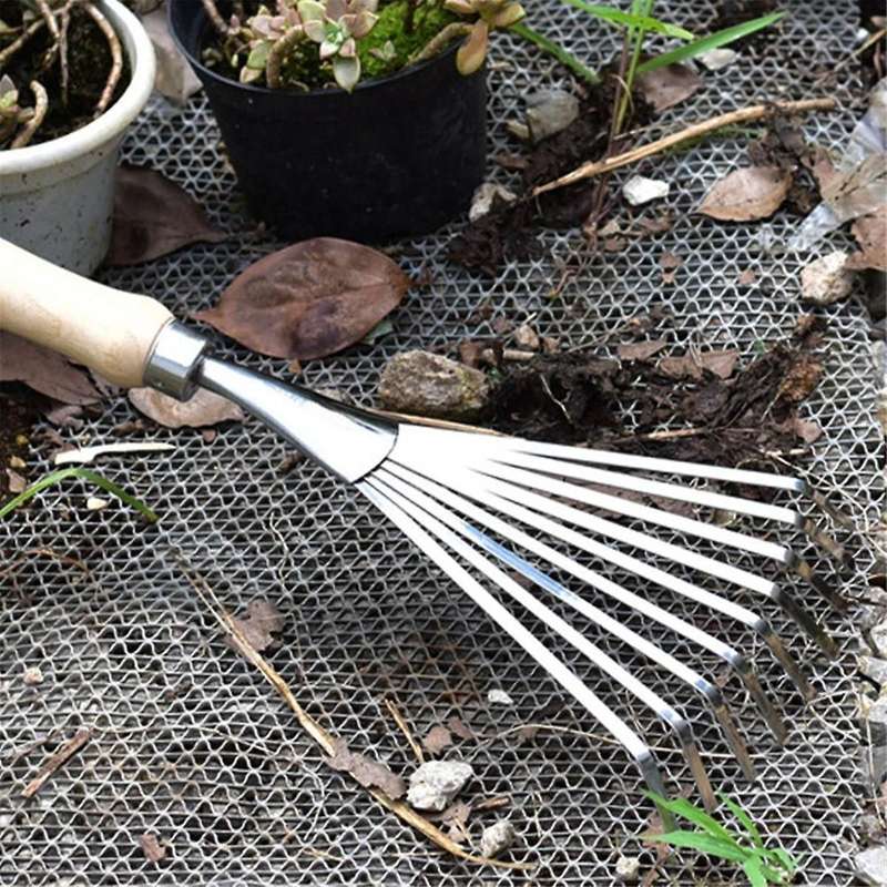 Hand Rake, Garden Hand Rake Soil Cultivator, Small Leaf Rake Suitable for Gardening, Garden Cleaning