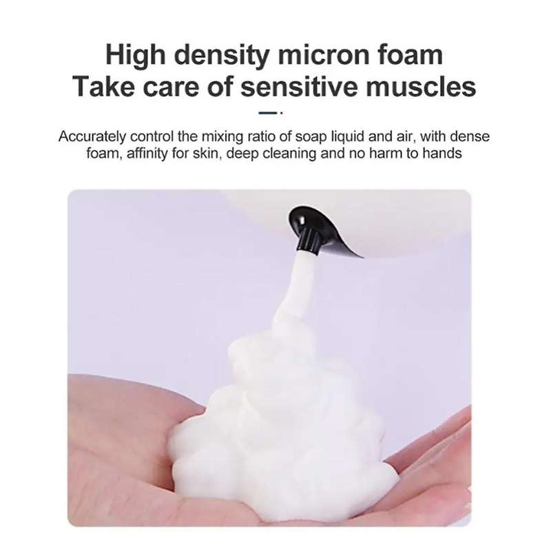 Hand Soap Dispenser U-Shape Auto-Induction Power Supply Mode Wall Hanging Type Timing Function House