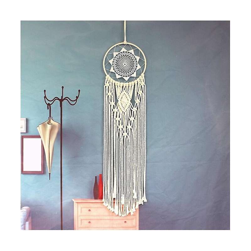 Hand Woven Dreamcatcher Circle Macrame Kit Macrame Wall Hanging Supplies Craft Macrame Wall Hanging