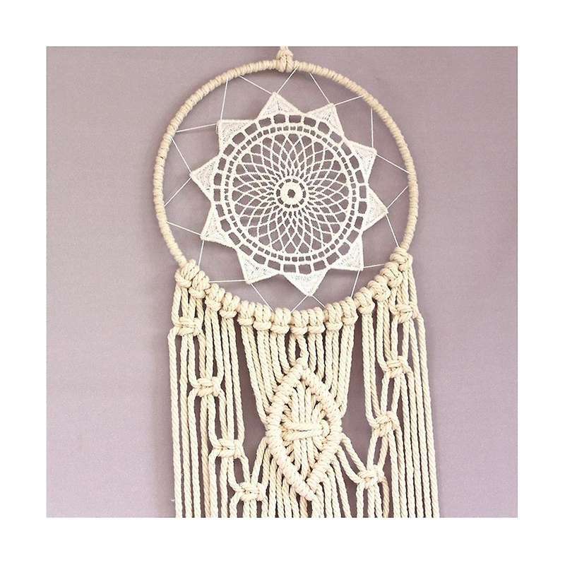 Hand Woven Dreamcatcher Circle Macrame Kit Macrame Wall Hanging Supplies Craft Macrame Wall Hanging