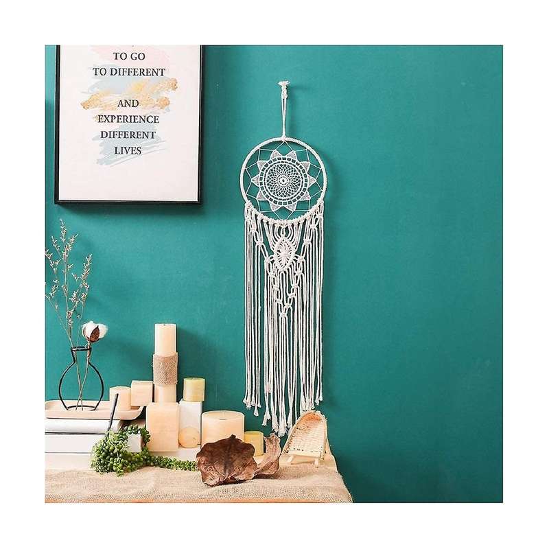Hand Woven Dreamcatcher Circle Macrame Kit Macrame Wall Hanging Supplies Craft Macrame Wall Hanging