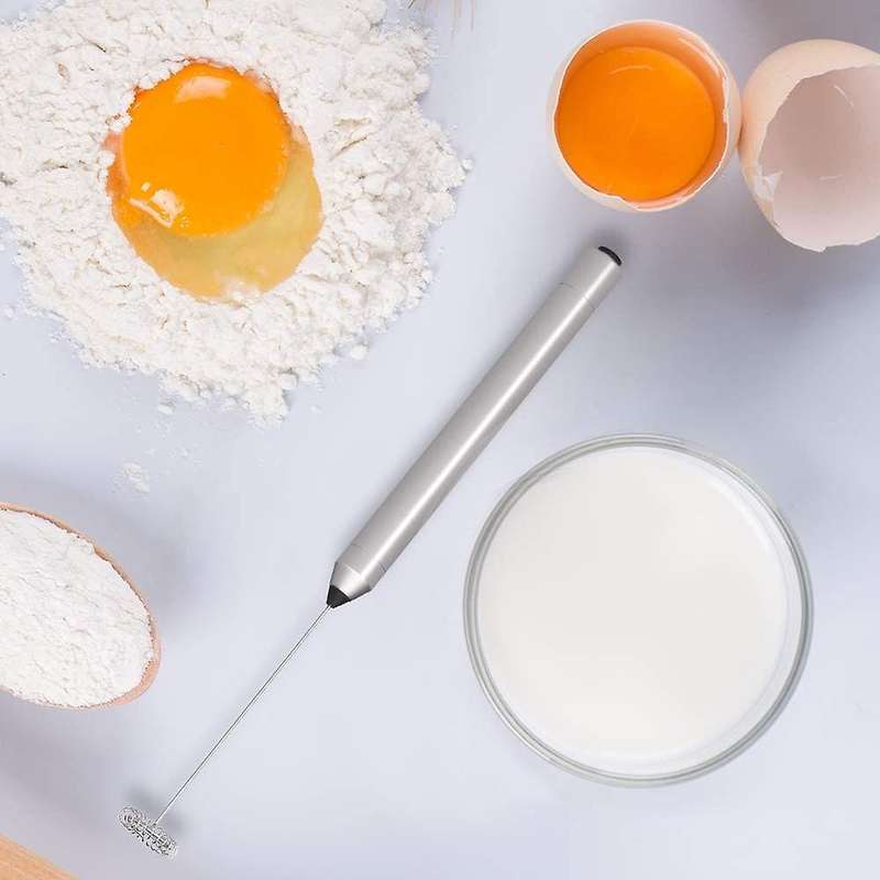 Handheld Battery Operated Mini Mixer Electric Foam Maker for Coffee Stainless Steel Milk Foamer Fo