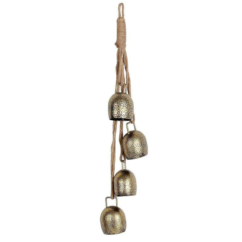 Handheld Chimes Bell Metal Vintage Cowbell,Christmas Bell, Hanging Cow Bell Decorations
