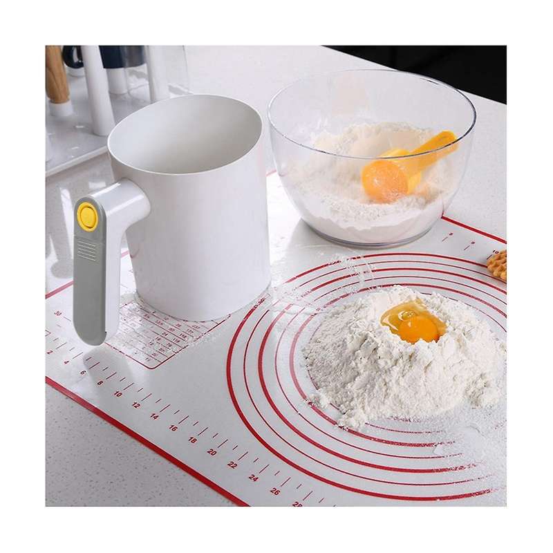 Handheld Electric Flour Sieve Icing Sugar Powder Stainless Steel Flour Screen Cup Shaped Sifter Kitc