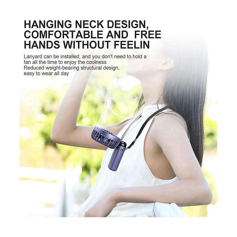 Handheld Fan,portable Personal Fan,5000mah Rechargeable,5 Speeds with Led Display,90 Adjustable