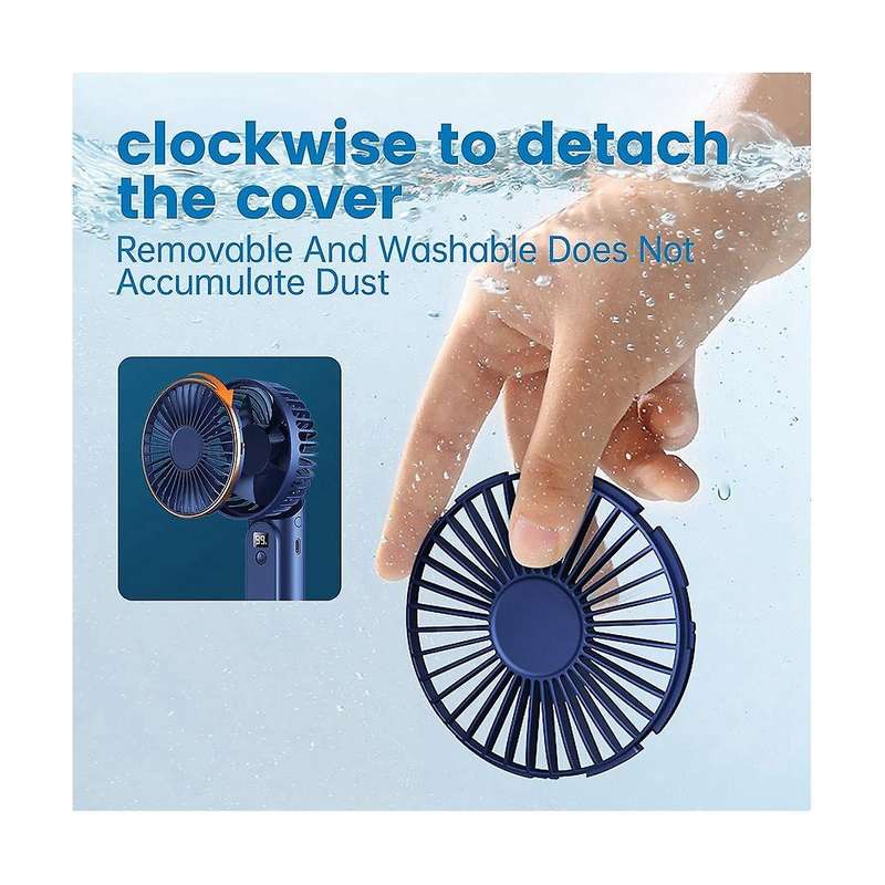 Handheld Fan, 3600MAh Portable Fan Mini Fan, 6 Speeds Adjustable, Small Personal Fan, Foldable Mini