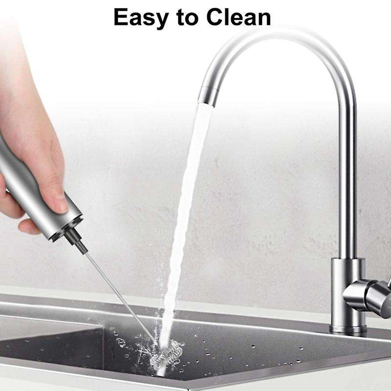 Handheld Coffee Frother Electric Whisk, Usb Rechargeable Foam Maker Bubbler Egg Beater for Hot Cho