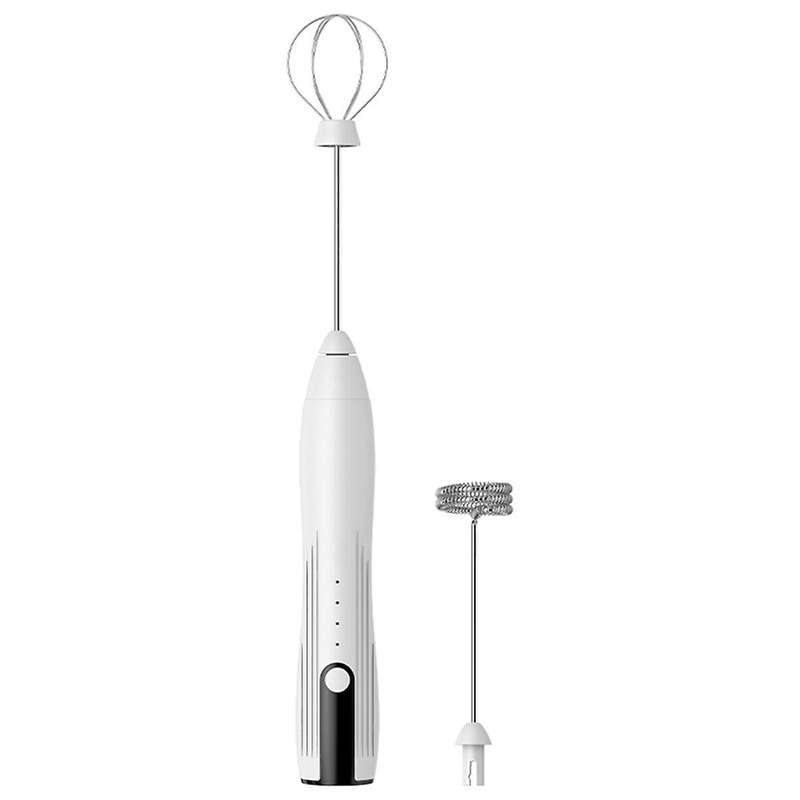 Handheld Milk Frother, USB Rechargeable Milk Frother, Mini Milk Frother, 3-Speed Adjustable for Eggs