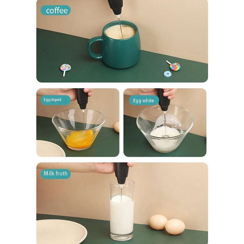 Handheld Mixer Milk Frother Automatic Electric Beverage Drink Foamer Cream Whisk Cooking Stirrer Co