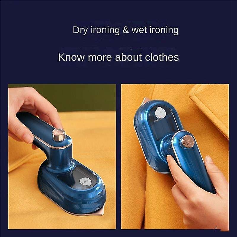 Handheld Garment Fabric Steamer,suitable for Travel Home Blue Eu Plug