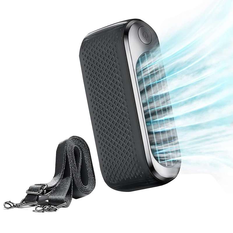 Handheld Portable Fan, Dual Bladeless Small Fan 3000 MAh Rechargeable Operated Personal Fan 10 Worki