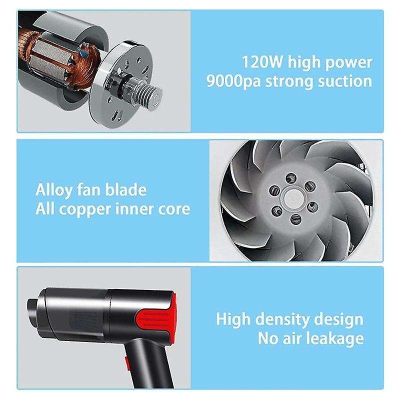 Handheld Vacuum Cleaner, Cordless Portable Wet and Dry Mini Auto Vacuum for Car Home Office Pet Hai