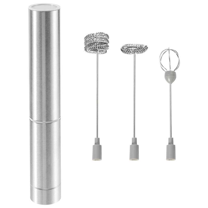 Handheld Three-layer Of Whisk- Battery Operated Electric Foam Maker for Coffee, Latte, Hot Chocola