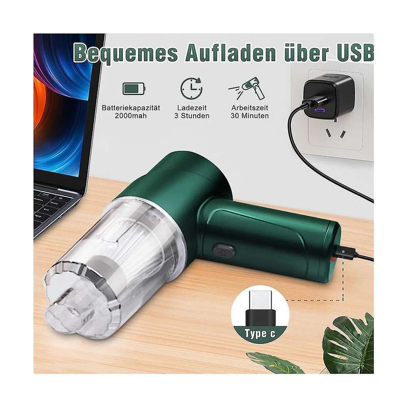Handheld Vacuum Cleaner, Wireless 6000pa, Mini Car Vacuum Cleaner , Light Weight Portable Battery Va