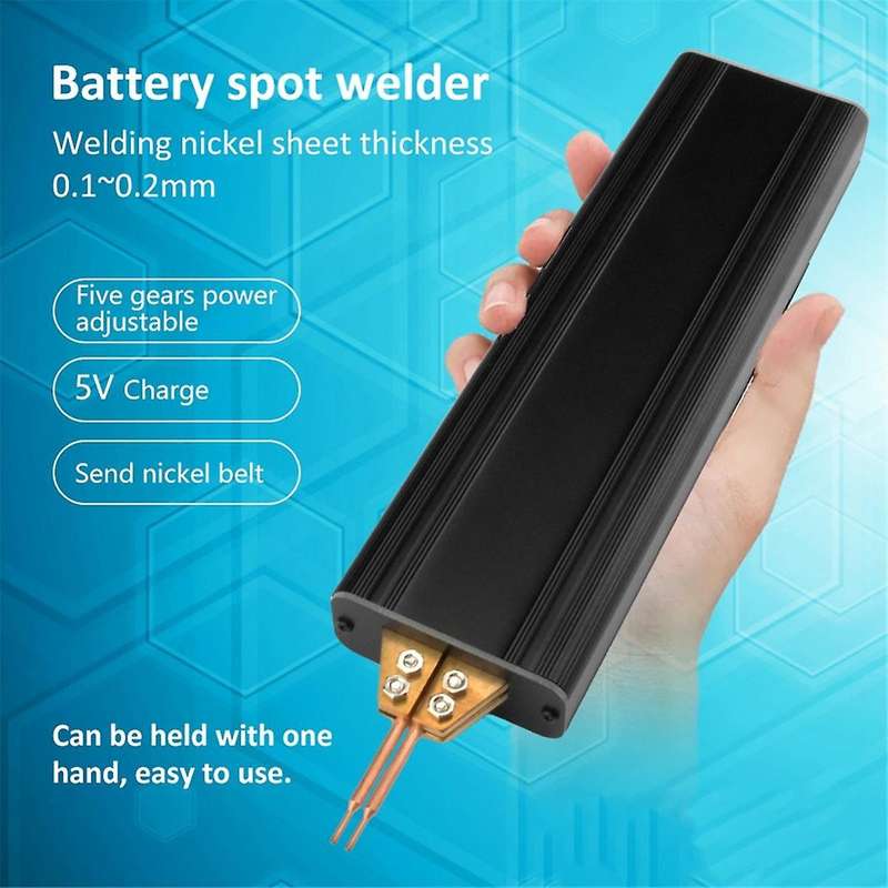 Handheld Spot Welder Diy Portable Spot Welding Machine with 0.1-0.2mm Nickel Sheet for Welding Repai