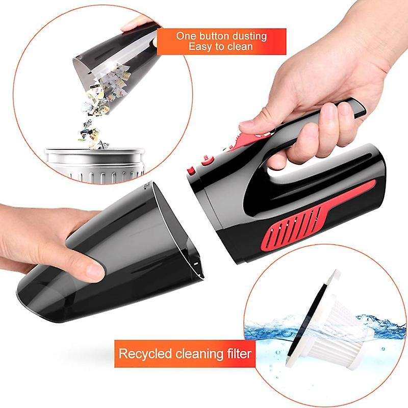 Handheld Vacuum, Hand Vacuum Cordless with , Mini Vacuum Cleaner Handheld Powered By - Battery Rech