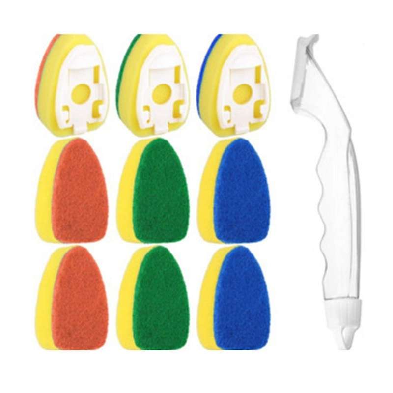Handle Cleaning Brush, Dish Washing Brush, Sponge Washing Pot, Oil Brush, Replace Cleaning Cloth