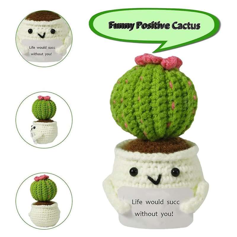Handmade Crocheted Vegetable and Fruit Doll Pendants Positive Energy Pack Ornaments B