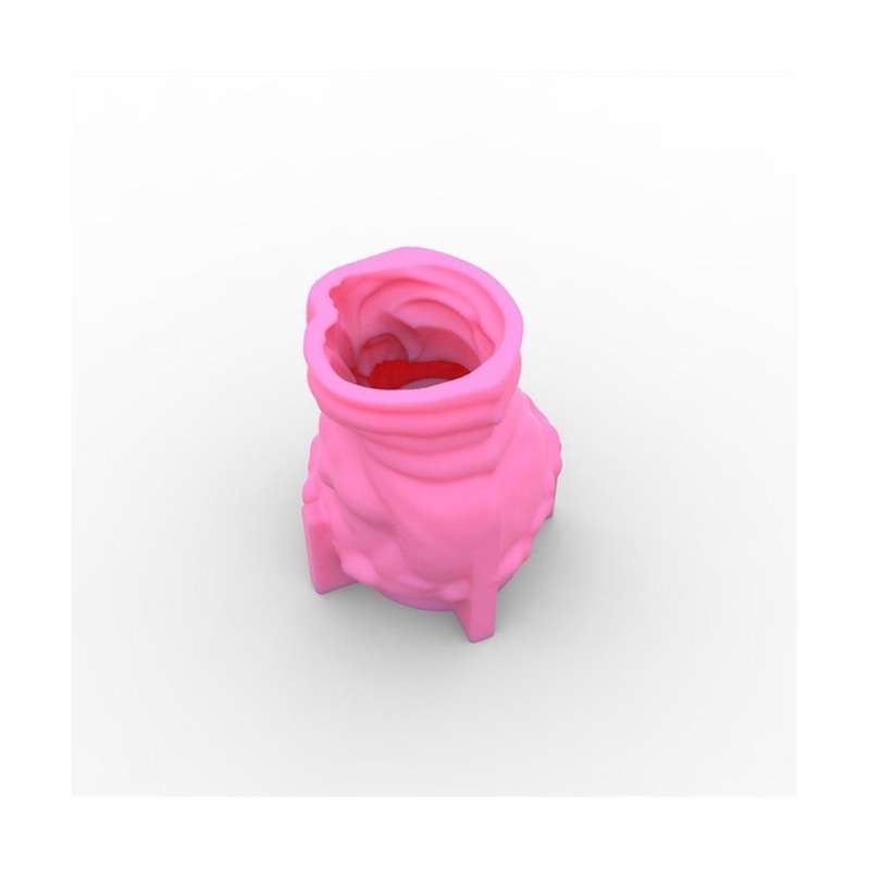 Handmade Girl Head Shaped Flower Pot Uv Epoxy Mold Pen Holder Candle Holder Cement Pot Planter Resi