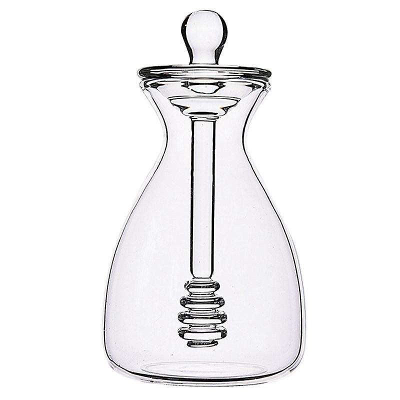 Handmade Honey Jar with Dipping Sauce, Glass Honey Dipping Sauce and Honey Jar