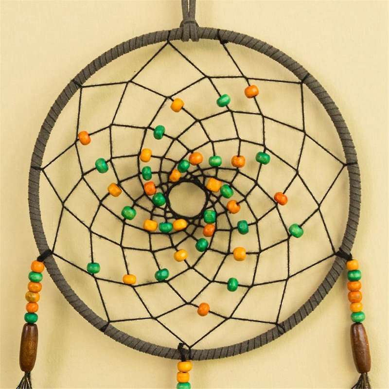 Handmade DreamCatcher Double Ring Circular Net Feather Wind Chimes Car Interior Pendant Home Room