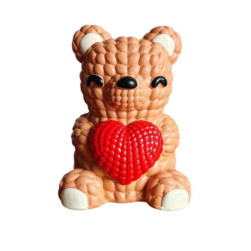 Handmade Small Wooden Bear Ornaments - Cute Miniature Animals for Home Decor