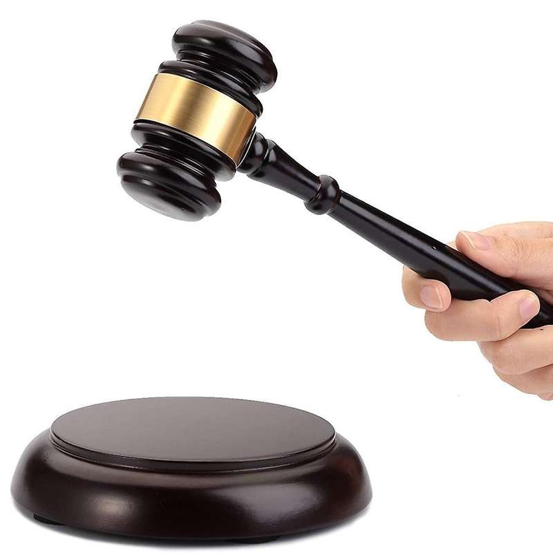 Handmade Wooden Gavel Court Hammer for Auction
