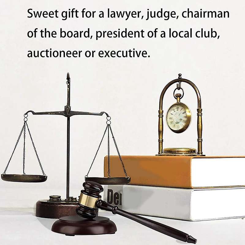 Handmade Wooden Gavel Court Hammer for Auction