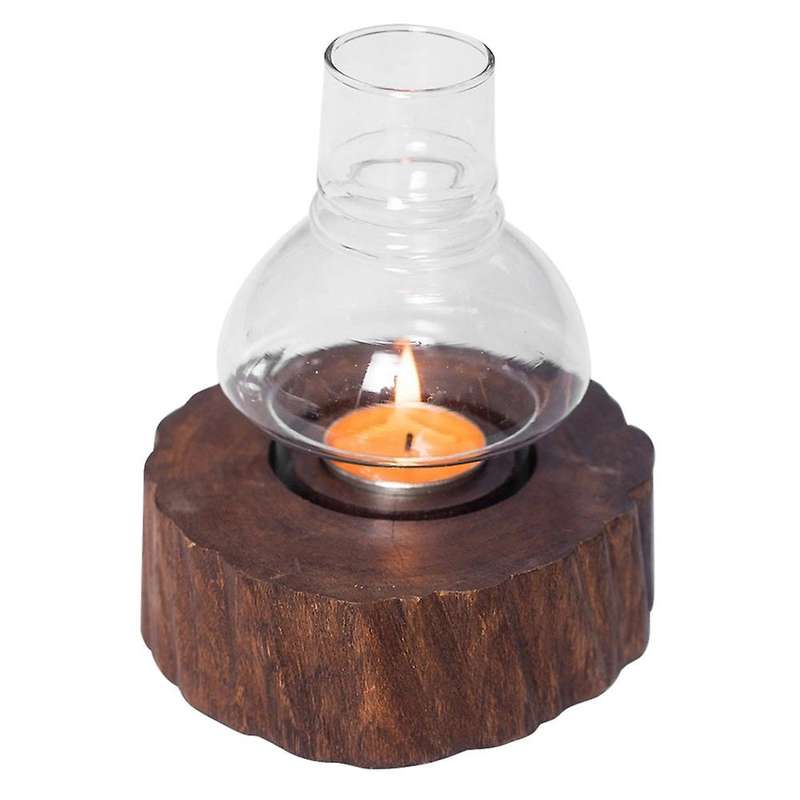 Handmade Wooden Retro Candlestick Romantic Decoration for Candlelight Dinner Suitable for Room Decor