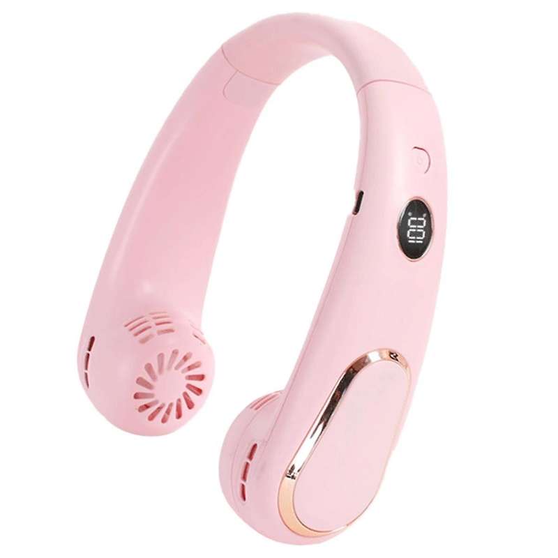 Hands Free Fan Around Neck Mini Rechargeable USB Neck Fan Hands-Free Indoor Outdoor Portable Air Coo