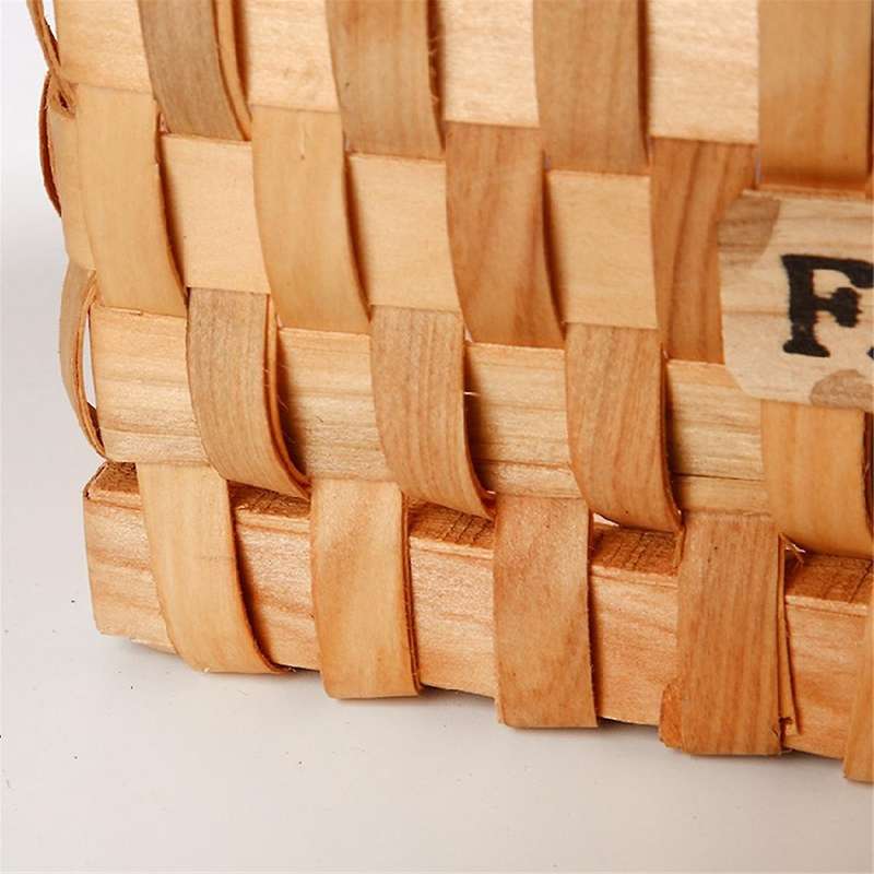 Handwoven Flower Basket, Picnic Basket, Wooden Storage Basket Natural Handwoven Basket