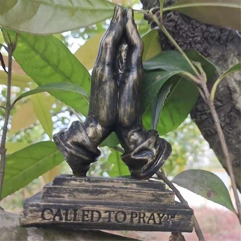 Hands Prayer Ornaments Statue Resin Crafts Ornaments Home Garden Garden Study Ornaments