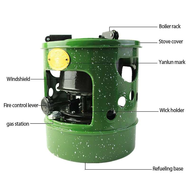 Handy Outdoor Portable Heaters Stove 10 Wicks Universal Mini Handy Camping Heater for Outdoor Back P