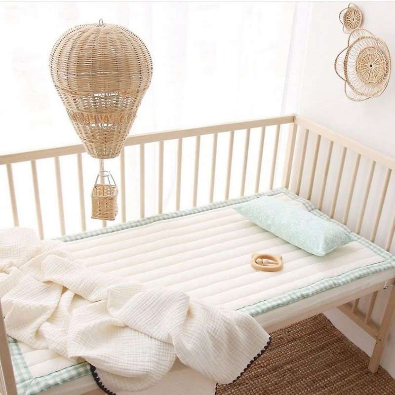 Hand-Woven Rattan Hot Balloon Children's Room Wall Decoration Bohemian Nursery Decoration Photo Pro