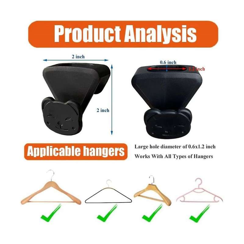 Hanger Hooks, Clothes Hanger Connector Hooks, Closet Hooks Cascading A