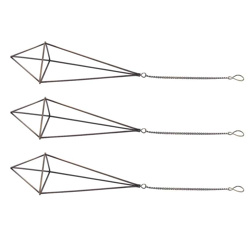 Hanging Air Plant Holder Geometric Planter Air Plant Rack Tillandsia Hanger with Chain Decor